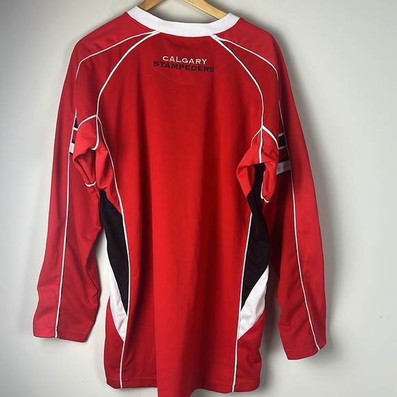 CFL Calgary Stampeders Red Jersey - Size XL - Picture 6 of 8